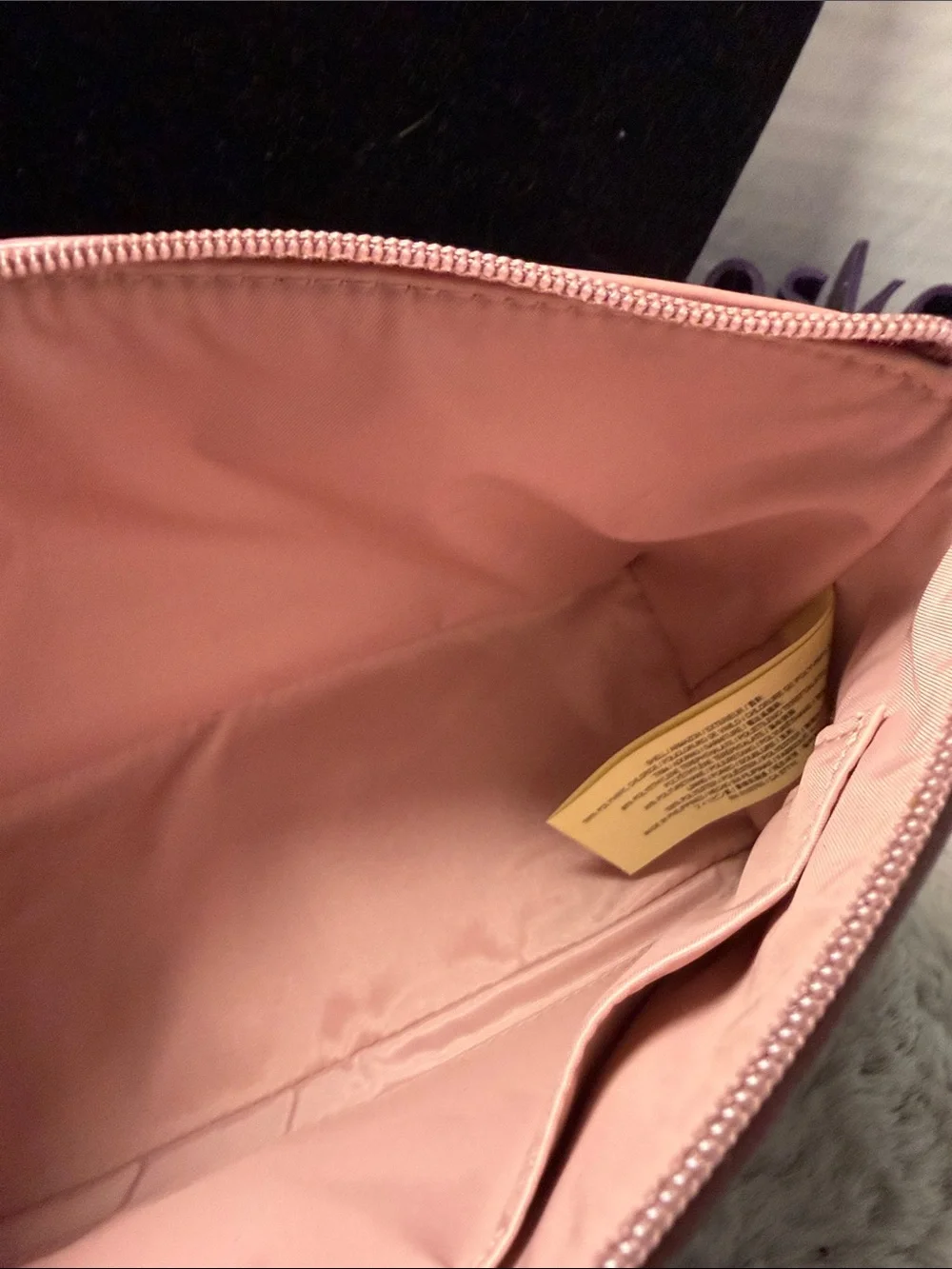 kate spade Pink Glitter Bottom Cosmetic Pouch